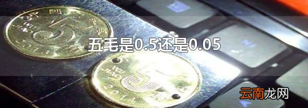 五毛是0.5还是0.05