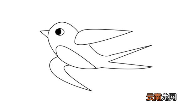 小燕子简笔画