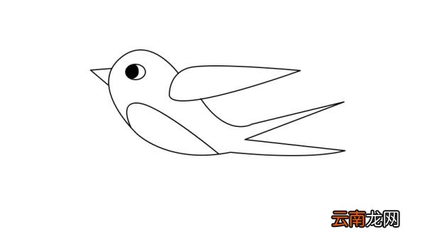 小燕子简笔画