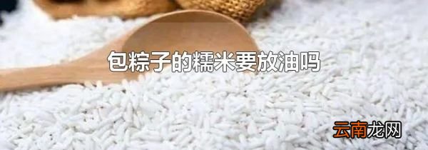 包粽子的糯米要放油吗