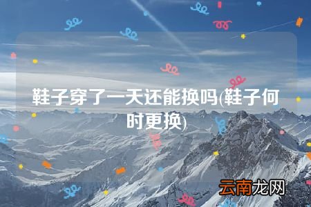鞋子何时更换 鞋子穿了一天还能换吗