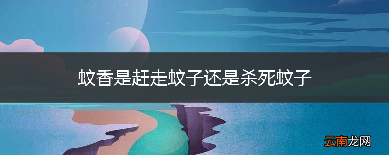 蚊香是赶走蚊子还是杀死蚊子