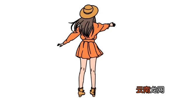 女生全身背影简笔画怎么画怎么画女生全身背影简笔画