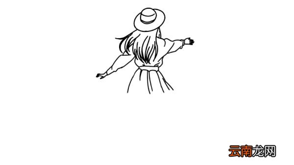 女生全身背影简笔画怎么画怎么画女生全身背影简笔画