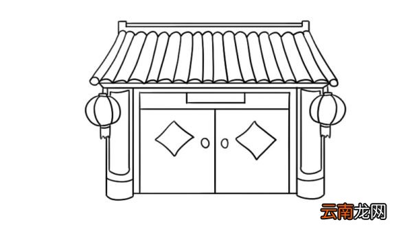 新年房子简笔画