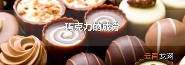 巧克力的成分