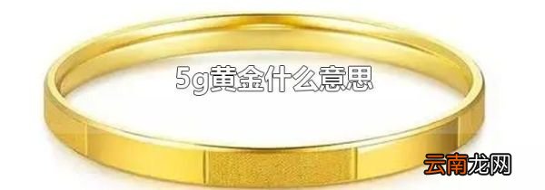 5g黄金什么意思