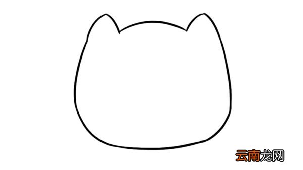 猫头简笔画 猫头的简单画法
