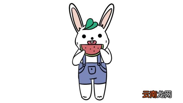 夏至吃西瓜简笔画怎么画夏至吃西瓜简笔画画法