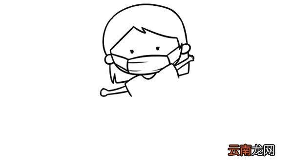 武汉加油简笔画 团结一心
