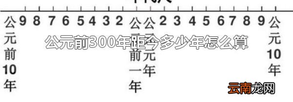 公元前300年距今多少年怎么算