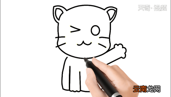 线猫动物画 线猫动物简笔画
