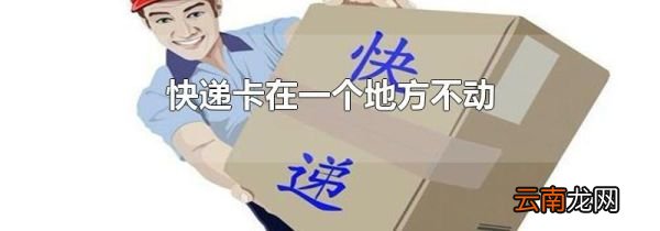 快递卡在一个地方不动
