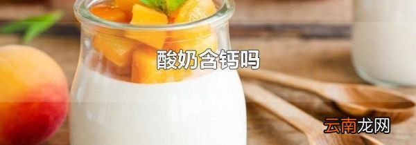 酸奶含钙吗