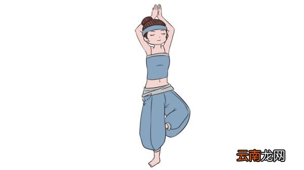 瑜伽的简笔画画法图片