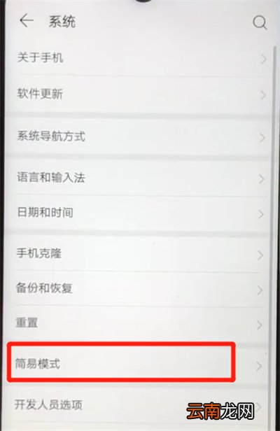 华为nova4e中进入简易模式的简单操作教程
