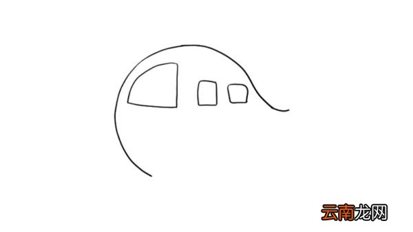 航天飞机简笔画