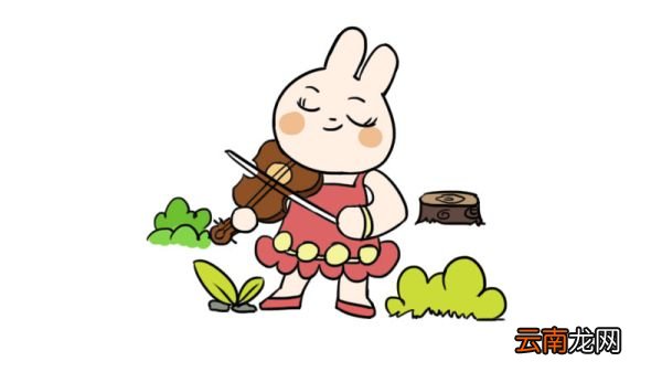 森林音乐会简笔画