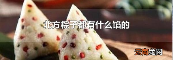 北方粽子都有什么馅的