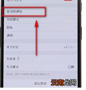 钉钉开启通知显示操作过程