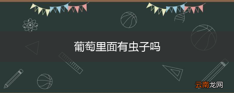 葡萄里面有虫子吗