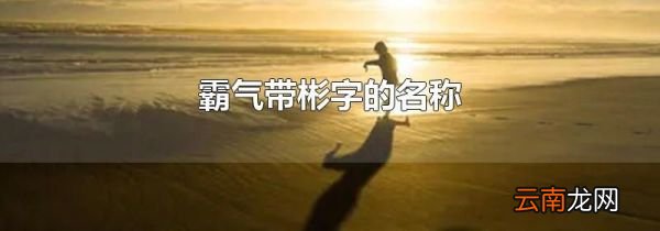 霸气带彬字的名称
