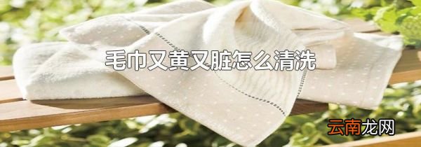 毛巾又黄又脏怎么清洗