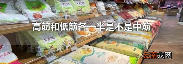 高筋和低筋各一半是不是中筋