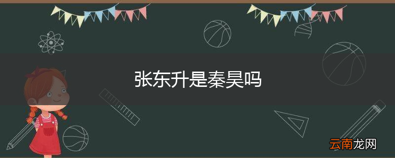 张东升是秦昊吗