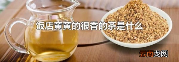 饭店黄黄的很香的茶是什么
