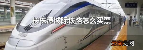 长株潭城际铁路怎么买票