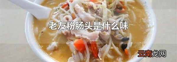 老友粉肠头是什么味