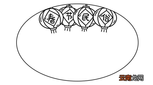 春节民俗手抄报怎么画简单