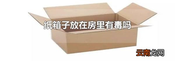 纸箱子放在房里有毒吗