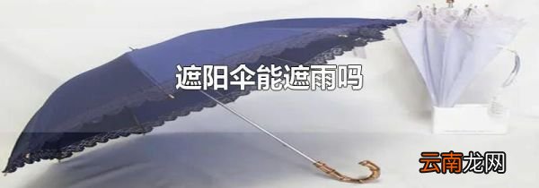 遮阳伞能遮雨吗