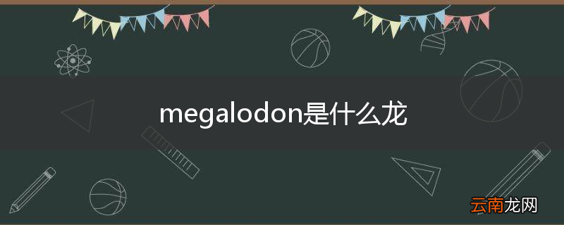megalodon是什么龙