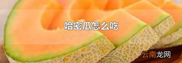 哈密瓜怎么吃