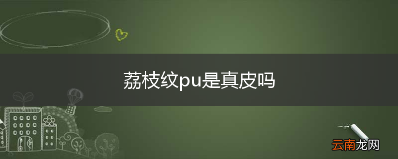 荔枝纹pu是真皮吗