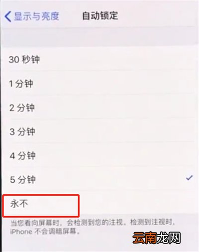 iphonexs中设置手机屏幕常亮的操作步骤