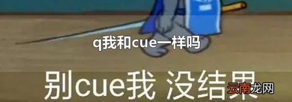 q我和cue一样吗