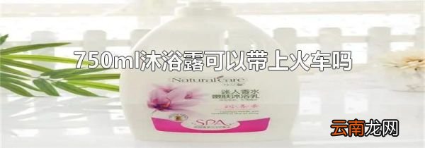 750ml沐浴露可以带上火车吗