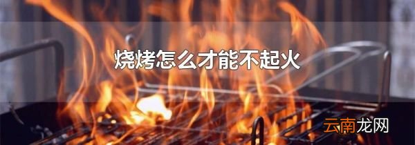 烧烤怎么才能不起火
