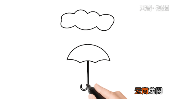 下雨的画 下雨的简笔画
