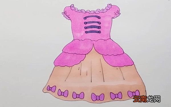 芭比公主裙简笔画