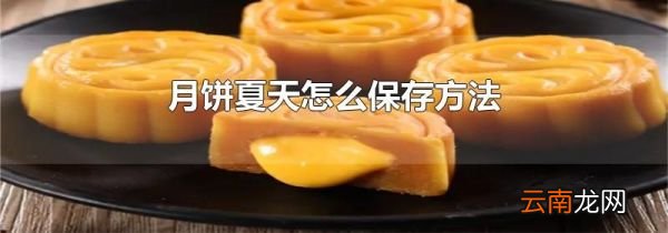 月饼夏天怎么保存方法