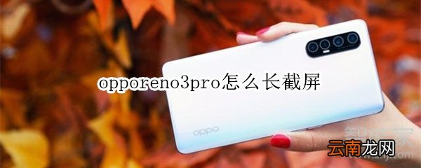 opporeno3pro怎么长截屏
