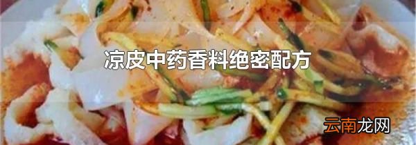 凉皮中药香料绝密配方