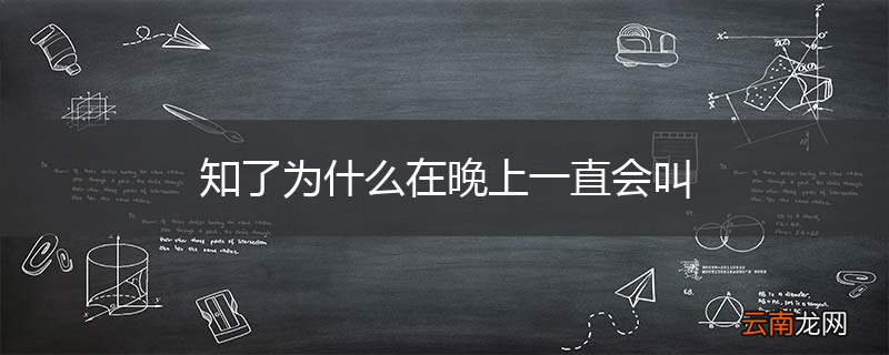 知了为什么在晚上一直会叫