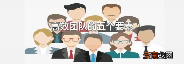 高效团队的五个要素