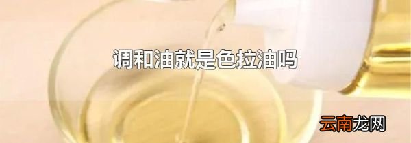 调和油就是色拉油吗